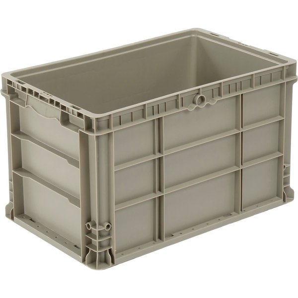 Monoflo Straight Wall Container, Gray, Polyethylene, 24 in L, 15 in W, 14 in H NRSO2415-14 Gray